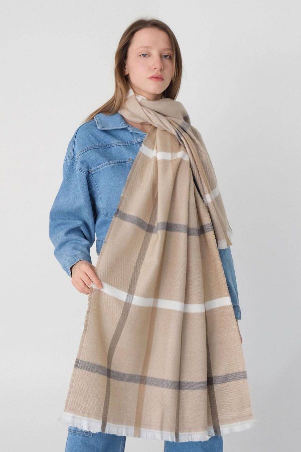 Addax-Double Sided Shawl - Shawl03-A3 Model 1