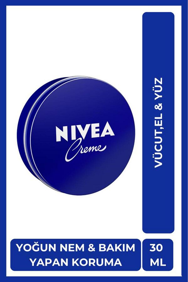 NIVEA-Creme 30ml - IntensiVe Moisturizing, Caring Protection, Eucerit, Soft and Smooth Skin, Hand Face BodY 1
