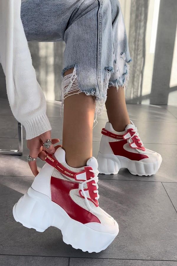 Stylish wedge sneakers hot sale