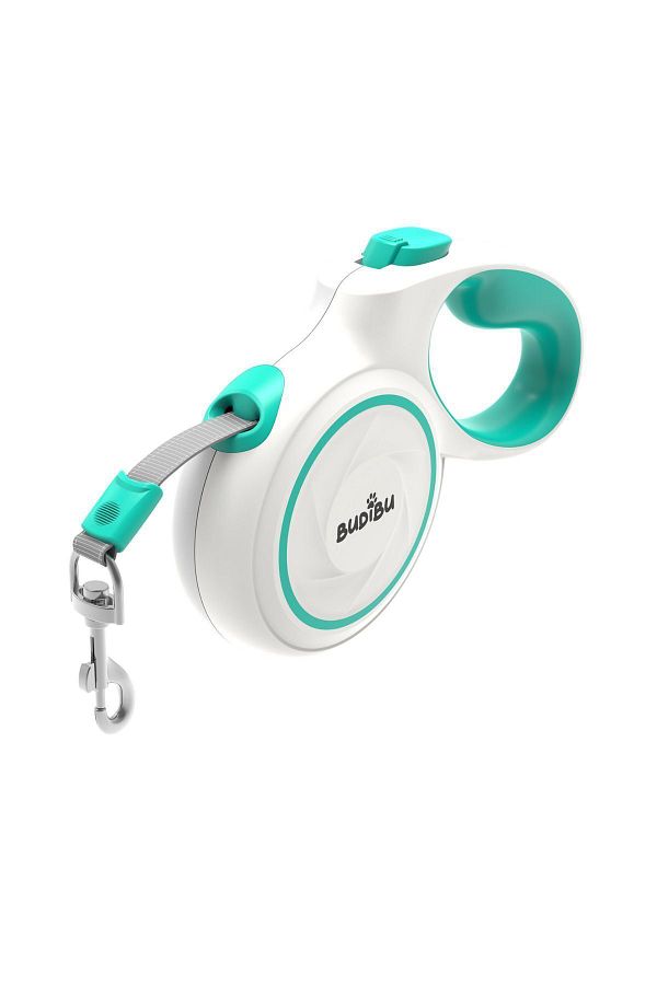 BUDİBU-5 Meters Retractable Cat Dog Walking Collar with Roller - XS / S / m 1