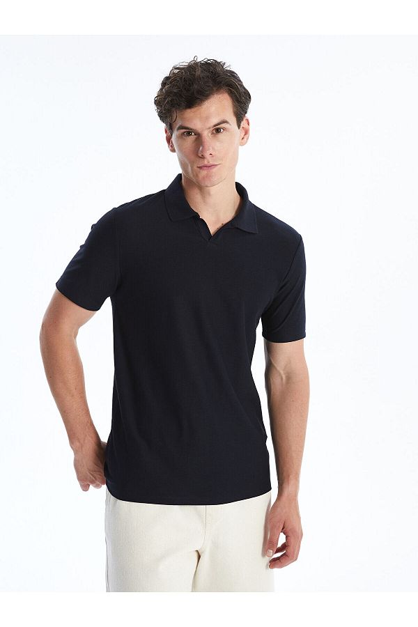 LC Waikiki-Kurzarm-T-Shirt mit Polokragen für Herren – LCW 1