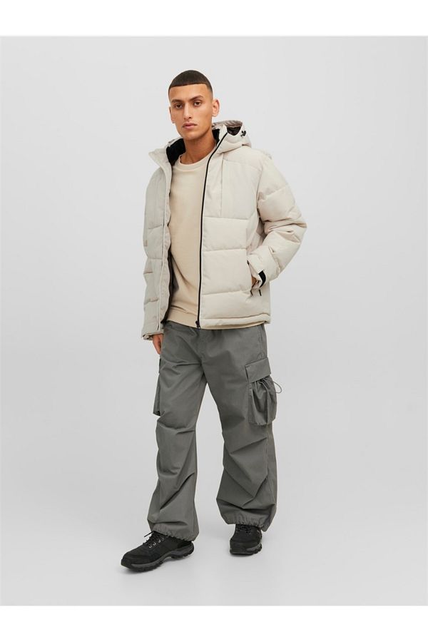 Jack Jones 3m Technology Technical Puffer Jacket Beige Beige Beige Beige Trendyol