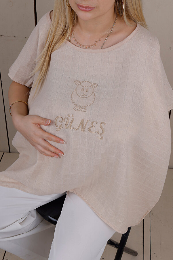 JUNİPERUS Kişiye Özel Fonksiyonel Panço Puset Örtüsü Ve Emzirme Önlüğü Emzirme Örtüsü