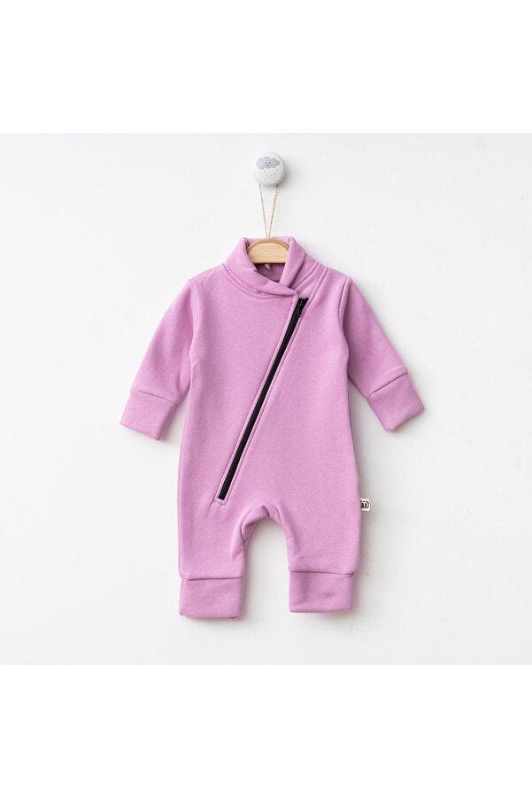 Minimus Yenidoğan Kız Ve Erkek Bebek Kışlık Polar Tulum Fermuarlı Dik Yaka Spor Tulum Yeni Doğan Bebek Takım