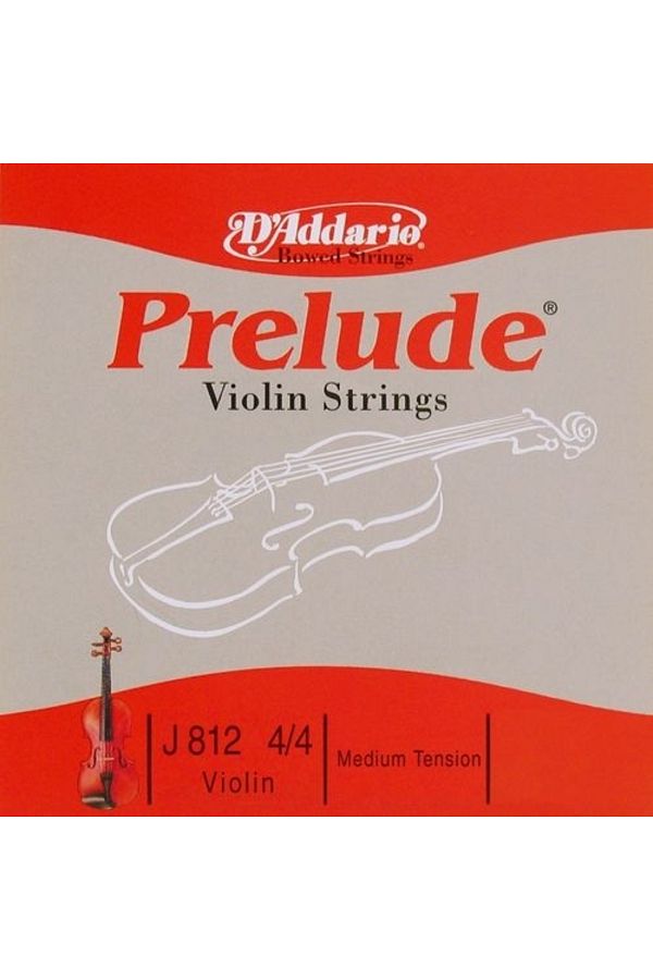 Daddario-Daddariio J812 Violin Single String, Prelude, Scale 4/4, A-(La), Normal Violin String Prelude Kemana La 1