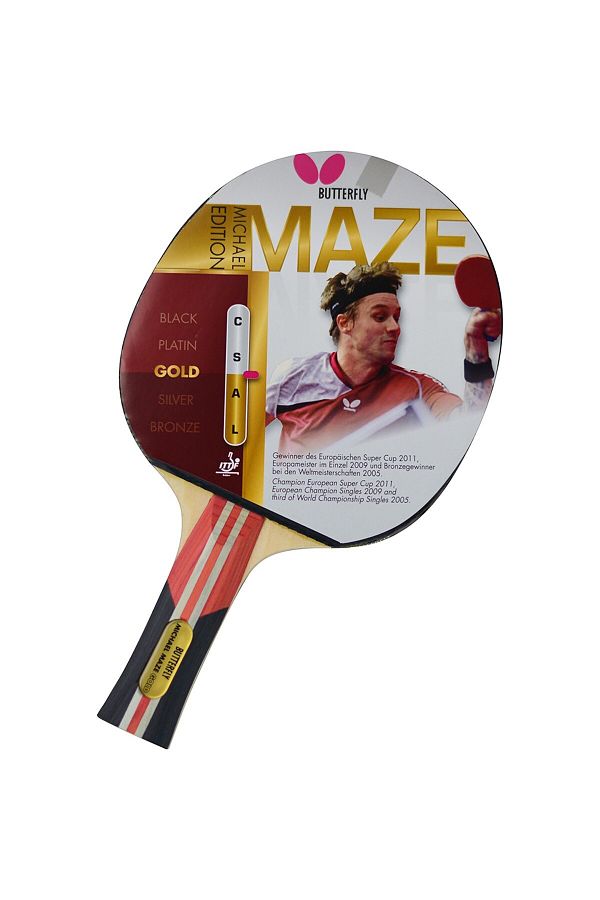 BUTTERFLY-Michael Maze Gold PP. Table Tennis Racket - 85062 1