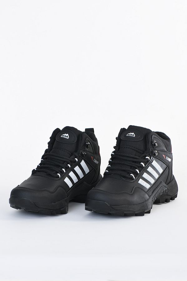 Wanderfull Unisex Black and White Non Slip Sole Daily Winter Hiking and Trekking Boots Trendyol