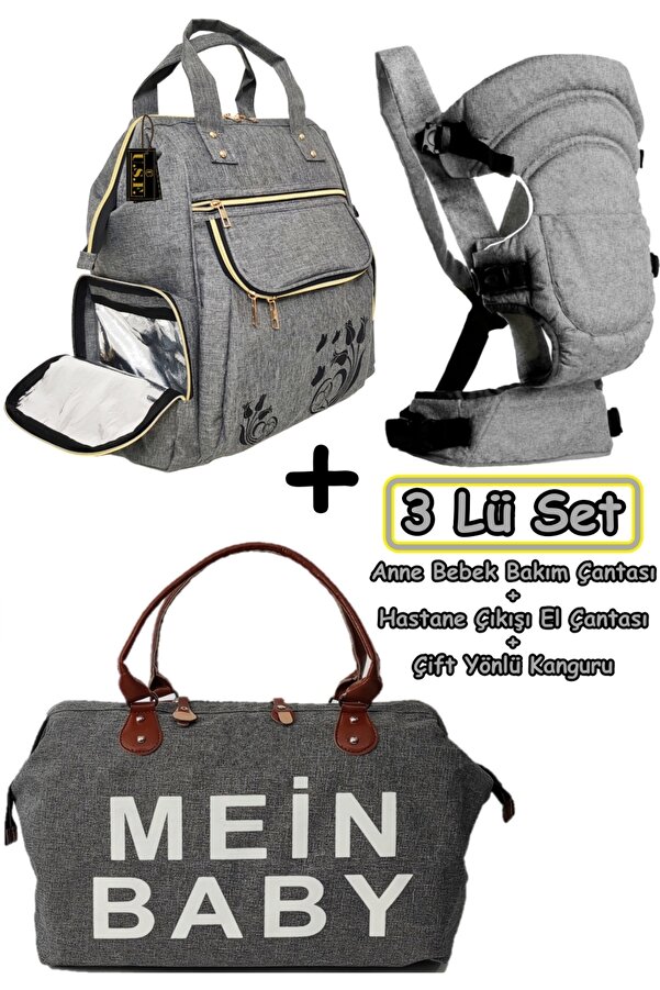 USF Anne Bebek  Bakım Sırt Çantası, Hastane Çıkışı Omuz çantası, Bebek Taşıma Çift Yönlü kanguru