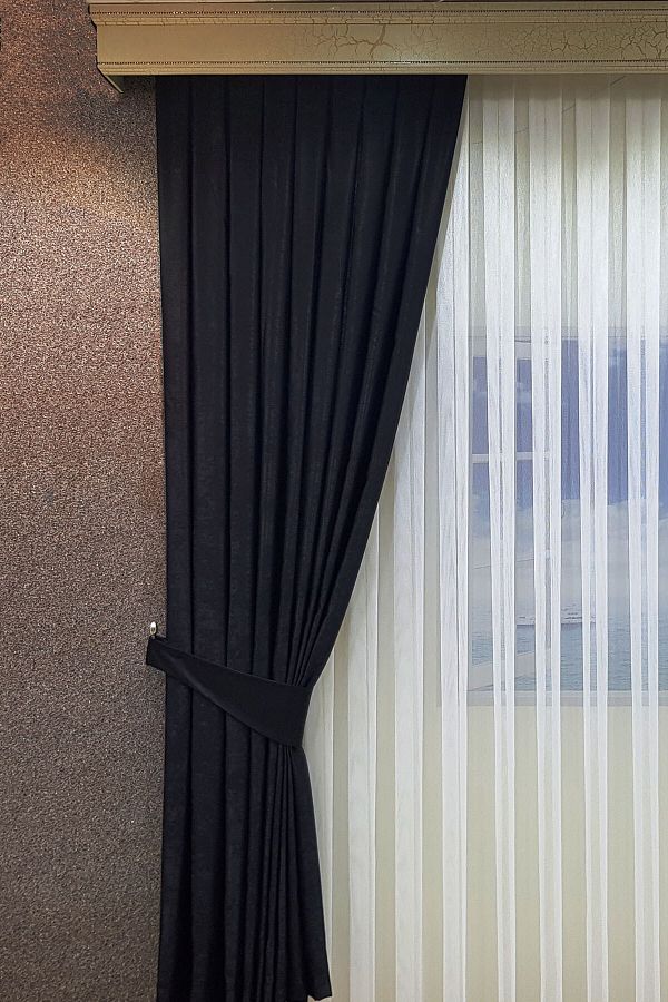 hesaplıperde-Black Soft Background Curtain 1
