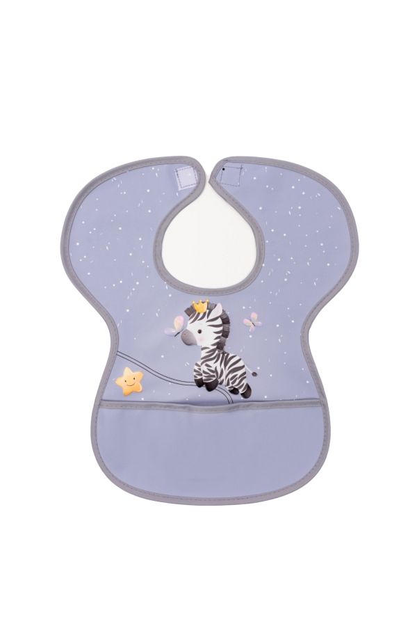 Sevi Bebe-Zebra Patterned Velcro Apron Design 1