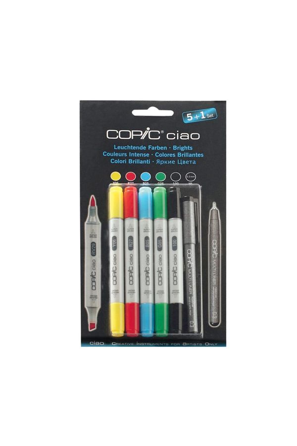 Copic-ألوان نابضة بالحياة من تشاو - عبوة من 5 قطع 1