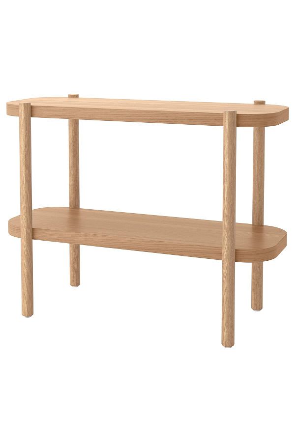IKEA-Console End Table, Beech Wood, Length: 92 cm Width: 38 cm Height: 71 cm 1