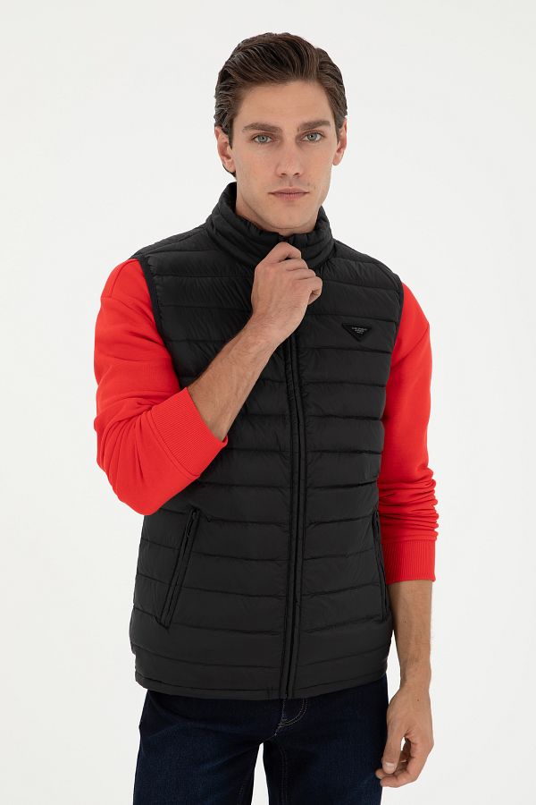 Mens black vest with jeans shop