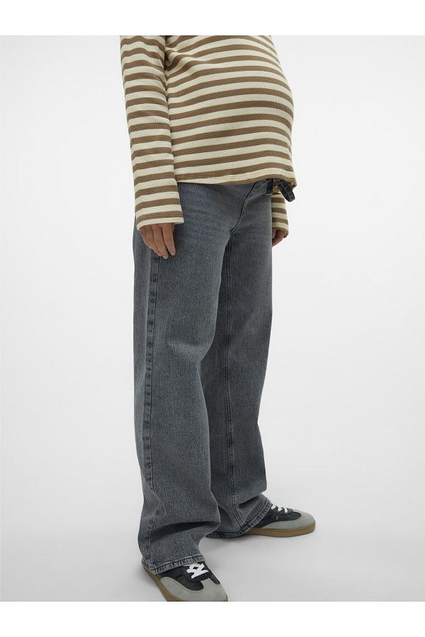 Vero Moda Maternity-Umstandsjeans ve weitem Bein Weiter Beinschnitt Jeans 1