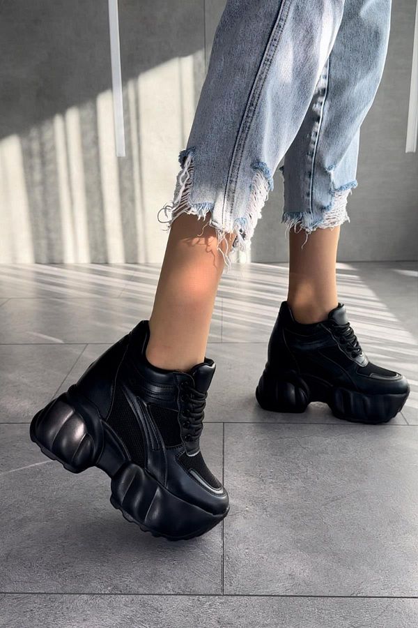Stylish wedge sneakers hot sale