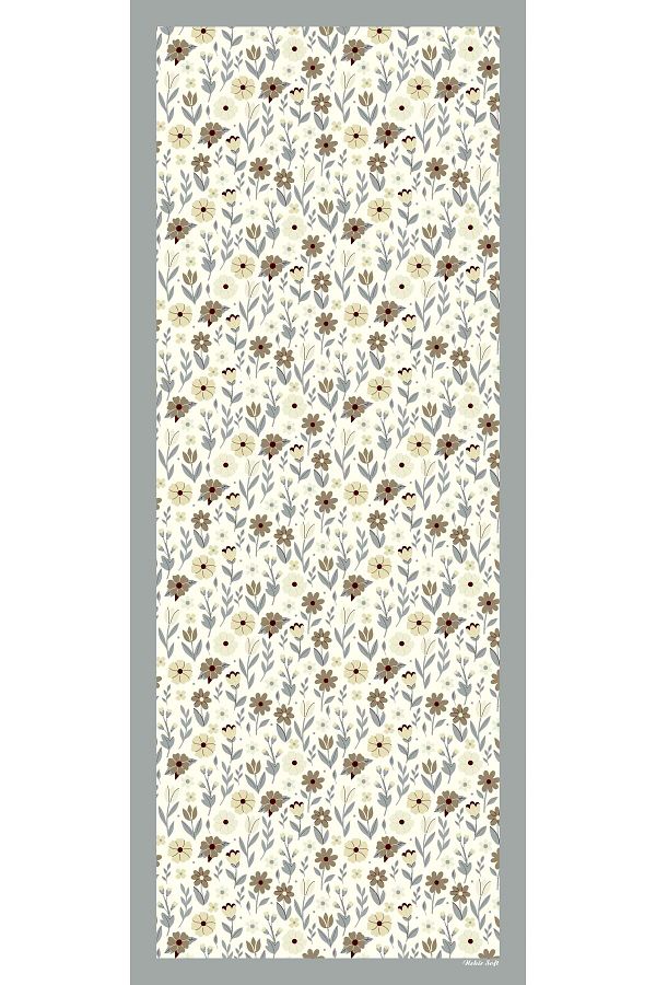 nehir eşarp-Flower and Tulip Pattern Air Conditioning Soft Shawl 1