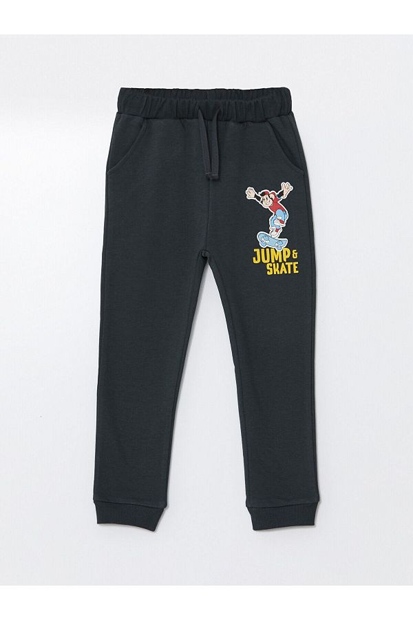 LC Waikiki-Nostalgic Monkey Baby Boy Jogger Tracksuit Bottom with Elastic Waist 1