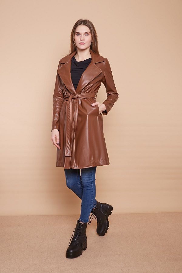 Tan knee length coat clearance