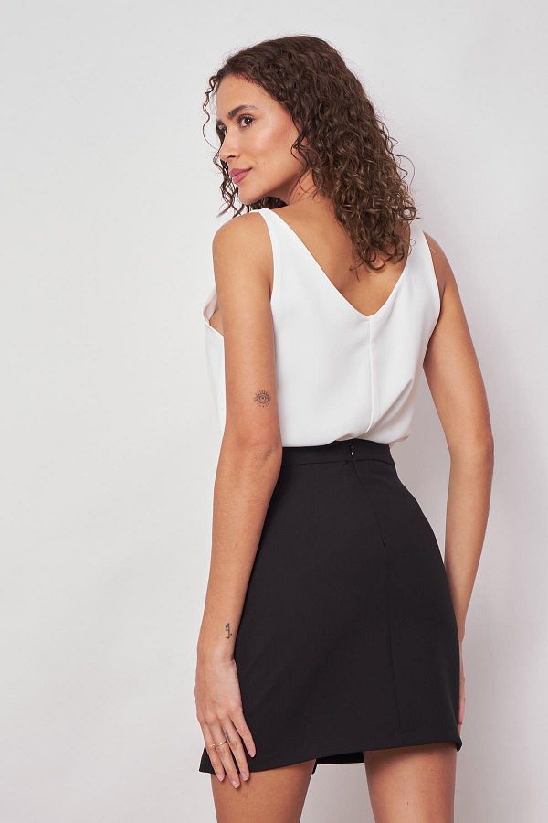 Mini pencil wrap skirt top