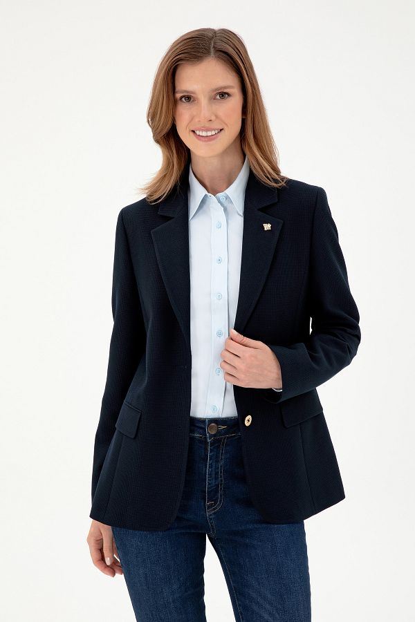 U.S. Polo Assn. Women s Navy Blue Jacket 50291992 Vr033 Trendyol