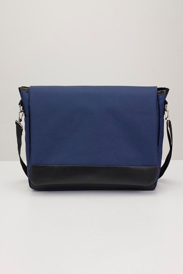 Tudors-Navy Blue Unisex Postman Shoulder Bag - Adjustable Cross Strap 1