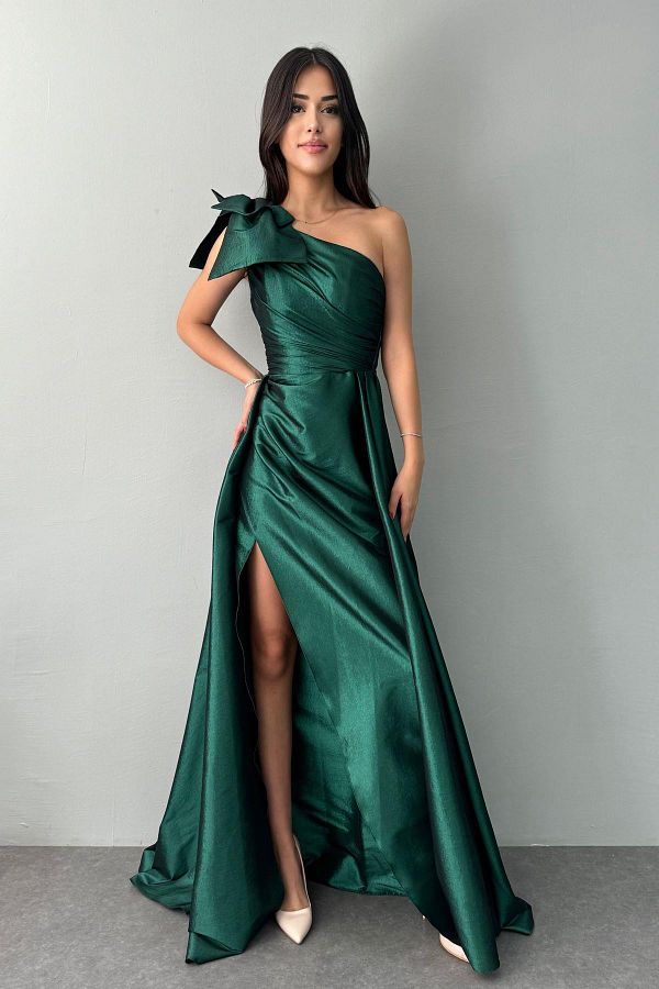 lizge giyim Taffeta Evening Dress Trendyol