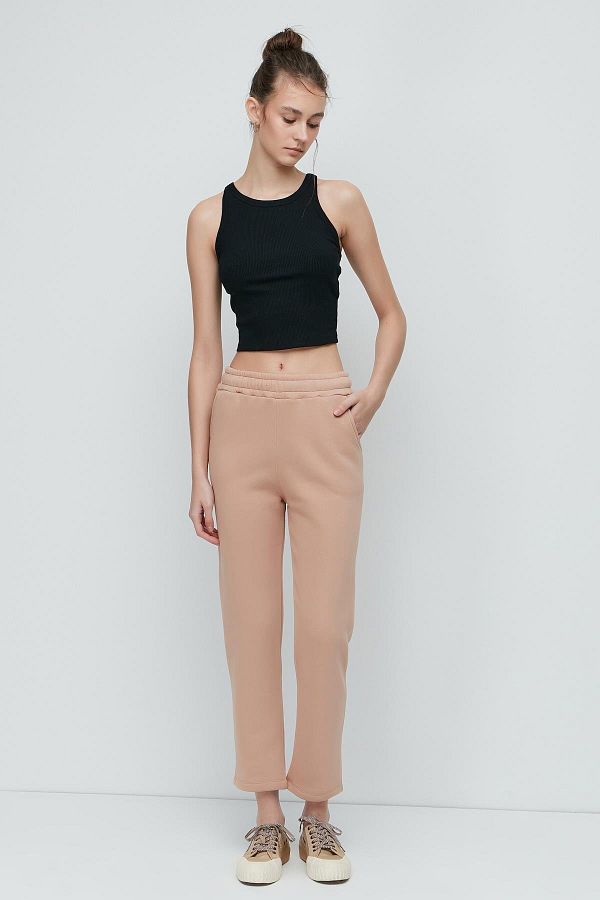 C&City-Straight Leg Sweatpants 901 Cream 1