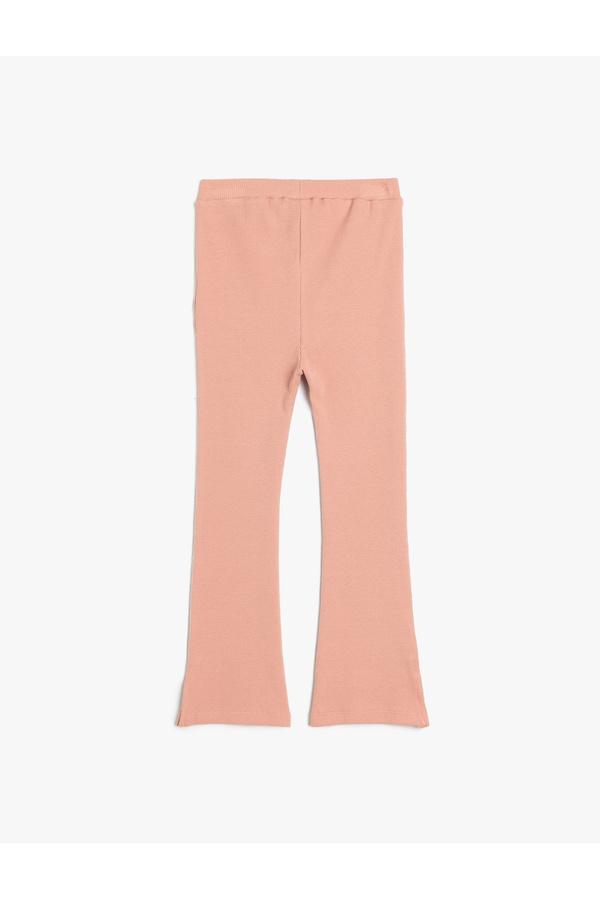 Koton İspanyol Paça Tayt Ribanalı Yırtmaç Detaylı