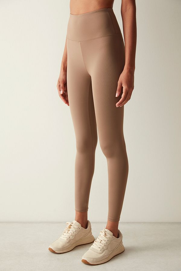 Penti Light Brown High Waist Smooth Feel Ankle Length Tights Trendyol