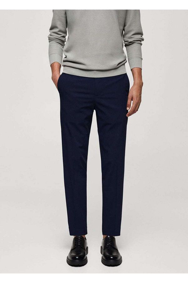 MANGO Man-Pantaloni elastici elastici, slim fit 1