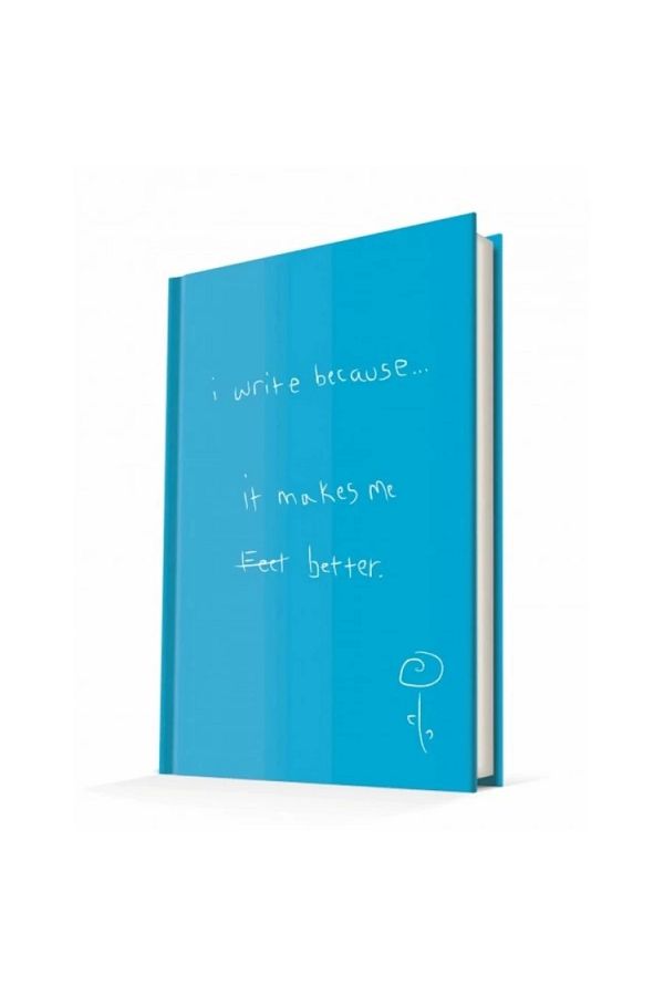 DEFFTER-Notebook I Write because / It Makes Me Better Hard Cover 14X20 Ruled Notebook 96Yp 1
