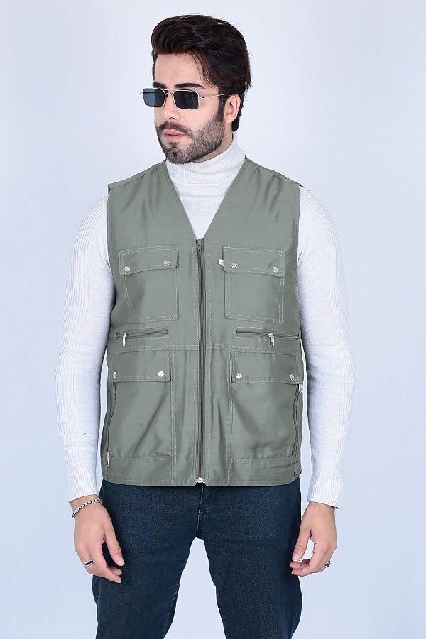 Summer multi pocket vest hot sale