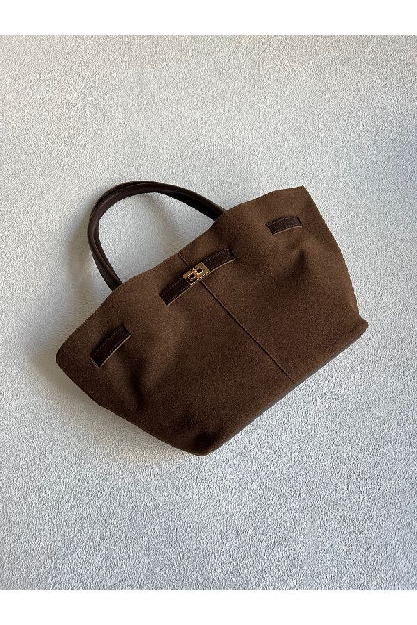 NBİBAGS-Leo Model Bitter Brown Shoulder Bag - Hand and Women 1