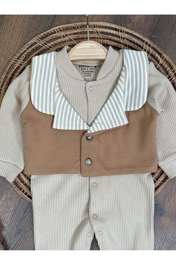 Front fastening baby vests top