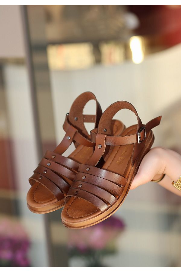 Stylish leather sandals deals