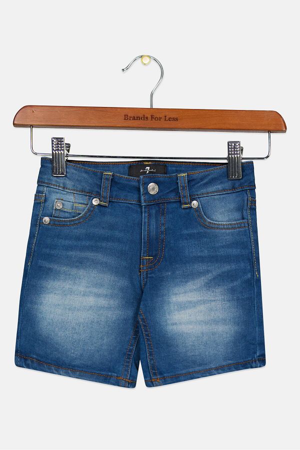 Toddler girl denim shorts top