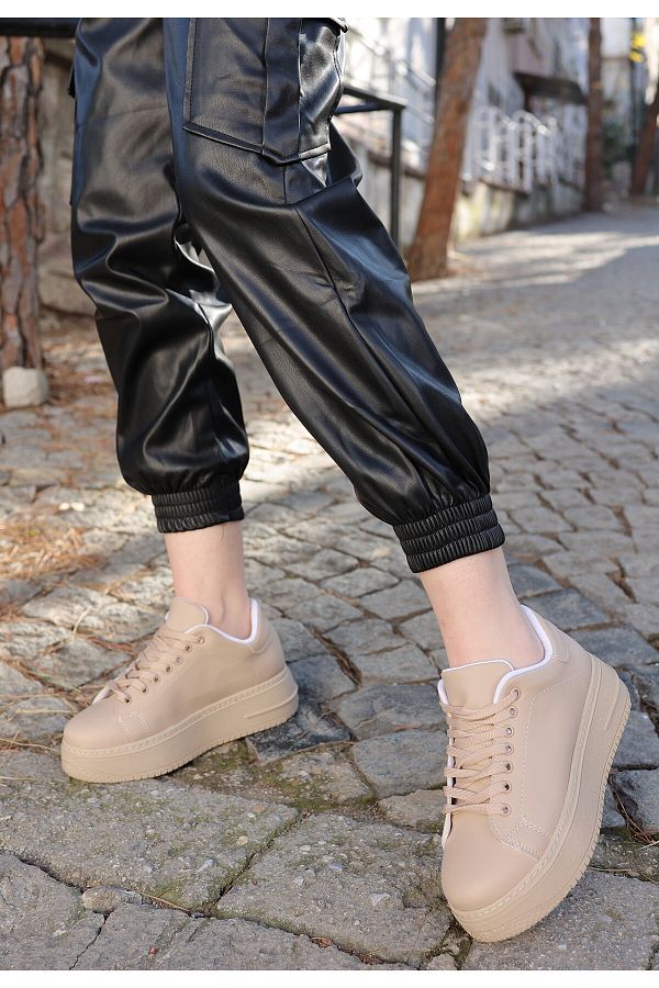 Nude colour sneakers shop