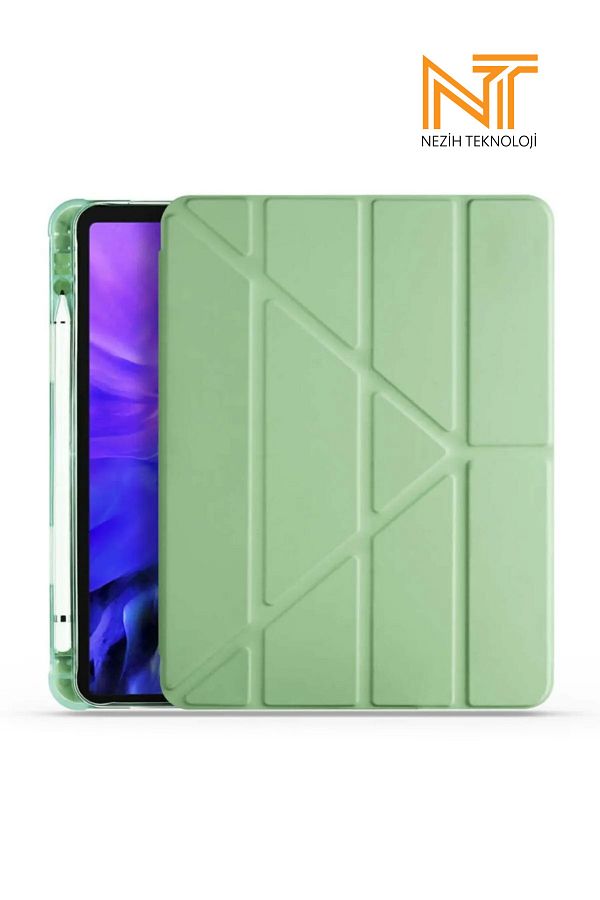 Nezih Case-iPad Air 4/5/6 Compatible 11 Inch Pen, Stand with Section, Smart Case with Sleep Mode 1