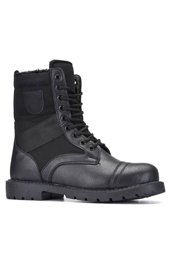 Ayakkab Vakti Men s Long Military Boots Men s Boots Zippered Trendyol