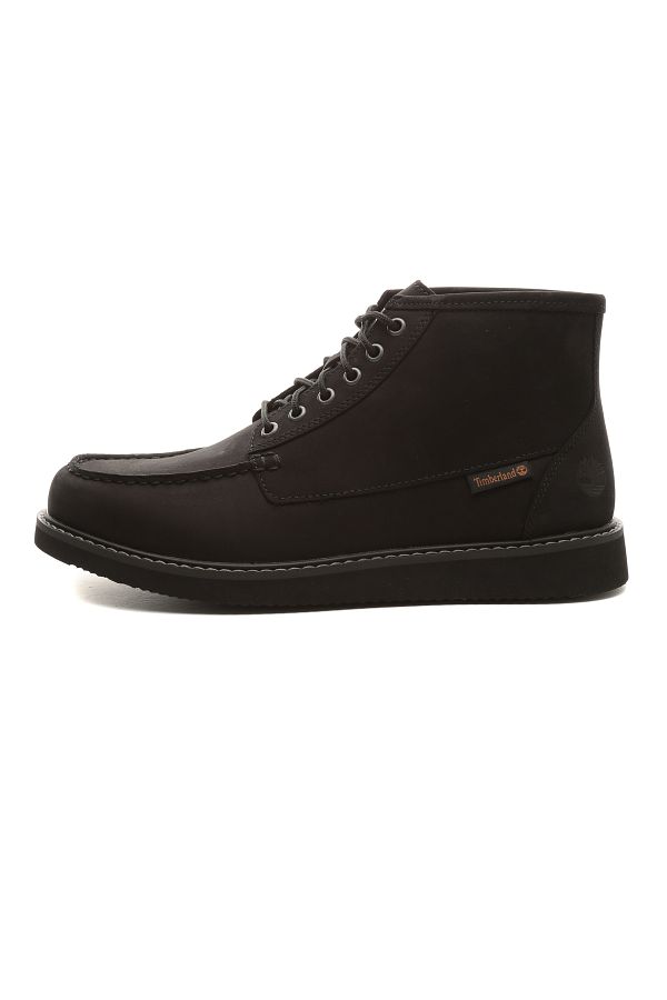 Timberland black leather chukka boots top