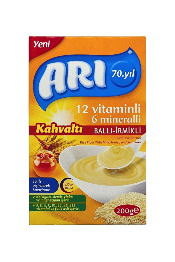 ARI 12 Vitaminli Sütlü Ballı Irmikli Kahvaltı 200gr