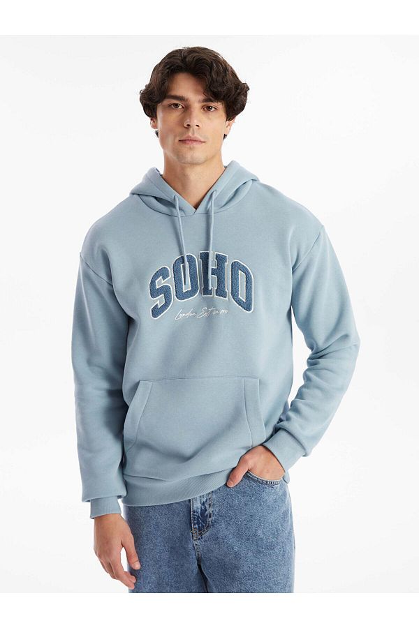 LC Waikiki Lcw Long Sleeve Embroidered Men s Hoodie Trendyol