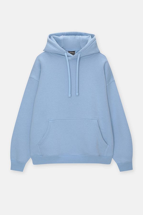 Pull Bear Hooded Basic Sweatshirt Trendyol