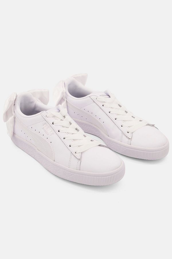Puma-BASKET BOW WN S White Women's Sneaker Shoes100462623 1