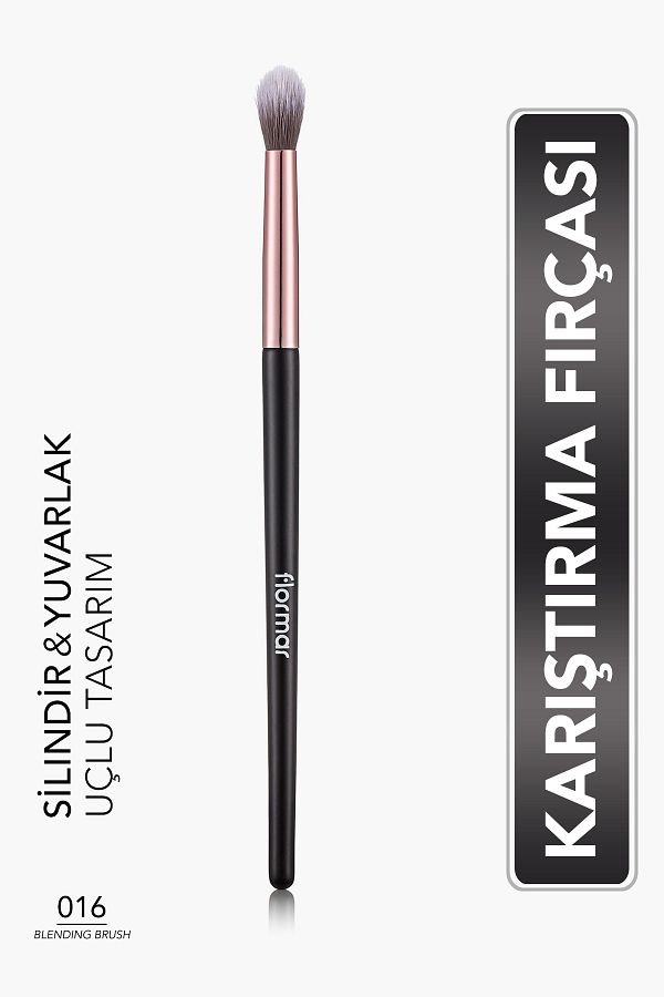Flormar-Round Tip Cylinder Headlight Mixing Brush - Blending Brush - 016 -8690604597819 1