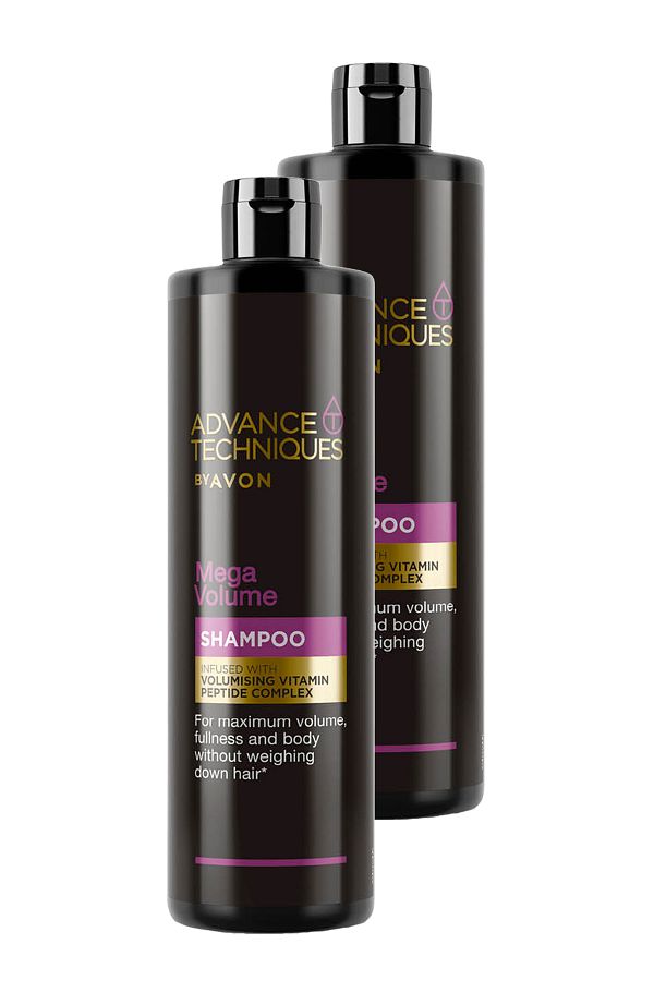 AVON-Advance Techniques Mega Volume Volumizing Shampoo 400 Ml. Set of Two 1