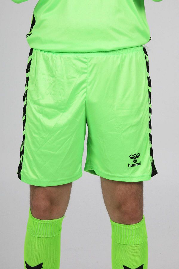 hummel-Neon Green Royal Goalie Shorts 1