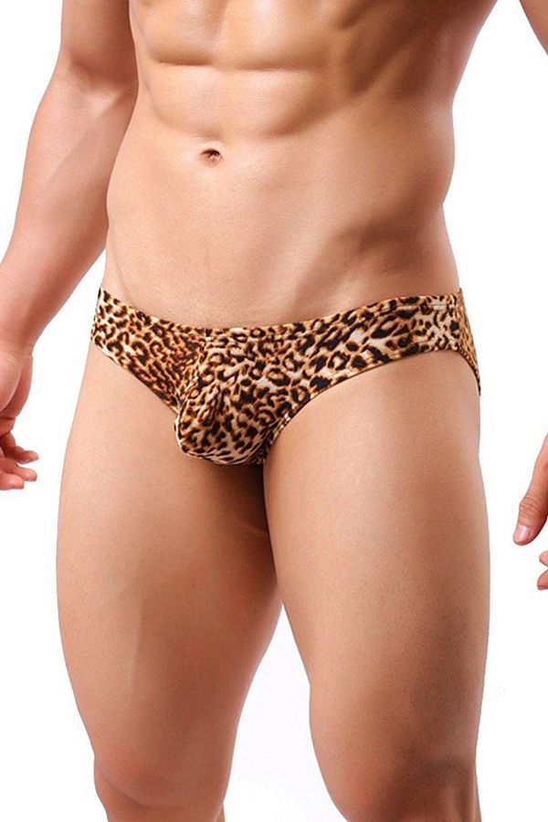Merry See-Leopard Patterned Men's Slip 1