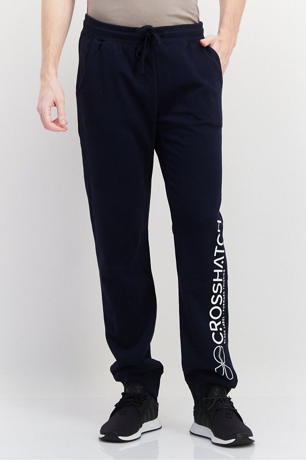 Crosshatch Men Regular Fit Solid Jogger Pants Navy Trendyol