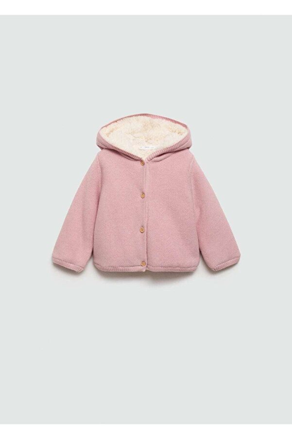 MANGO Baby İçi Kürklü Triko Hırka